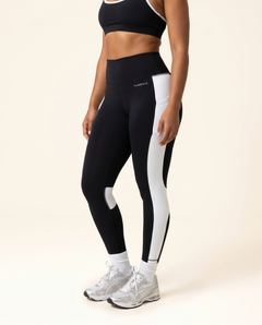 Contrast Color Yoga Leggings - Side View