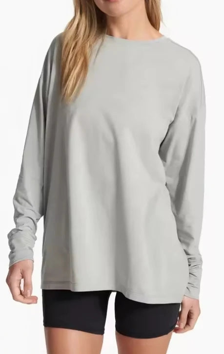NudeBlend Relaxed Long Sleeve Tee front