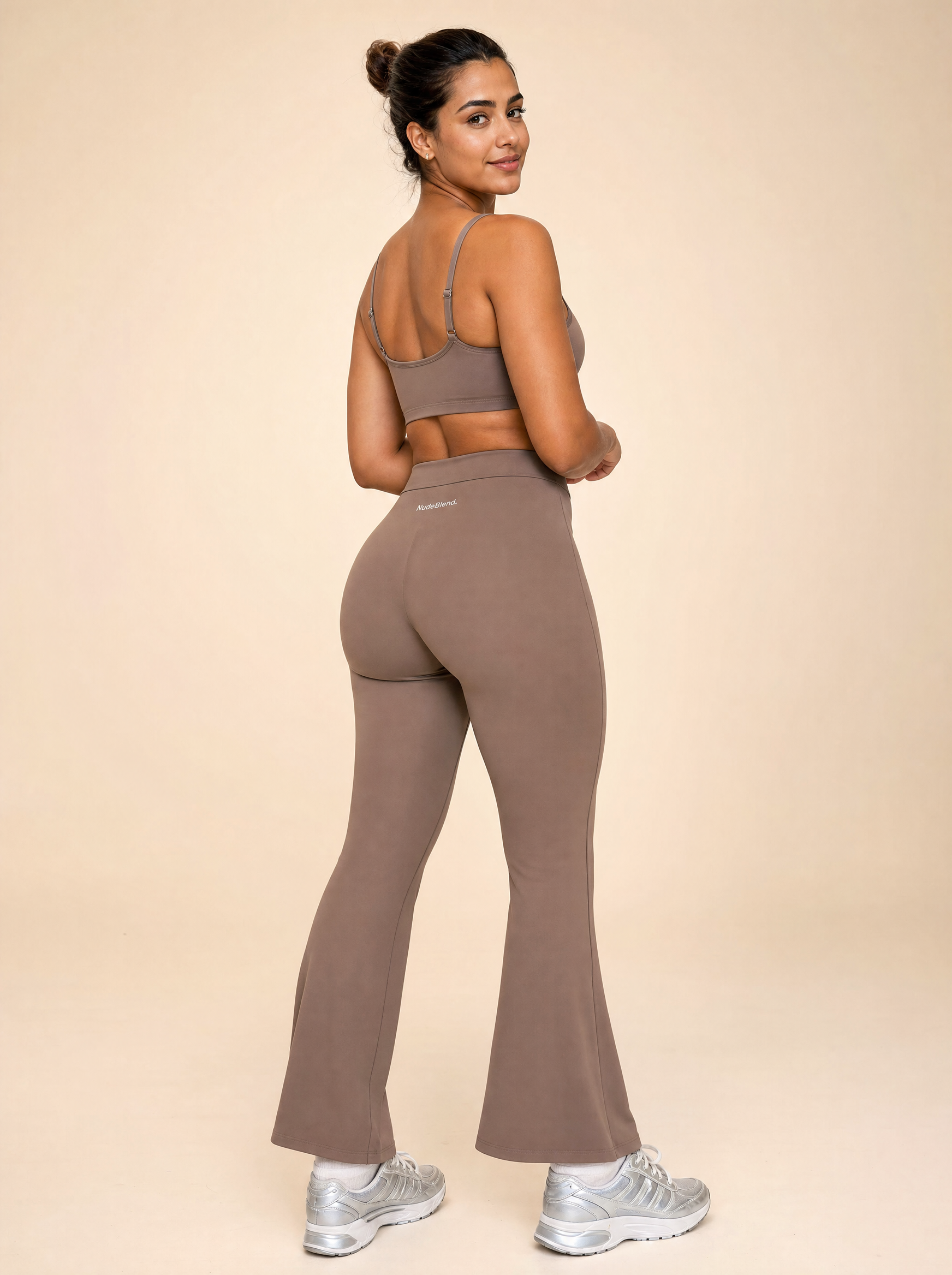 Flared Yoga Leggings - Back