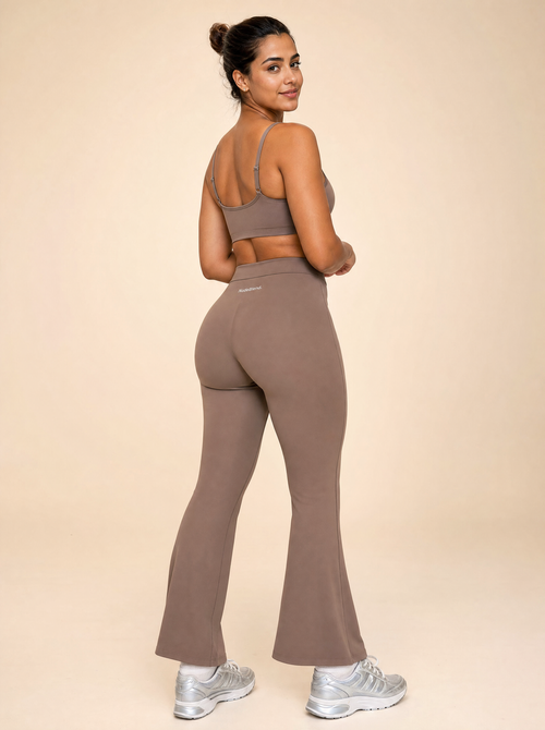 Flared Yoga Leggings - Back