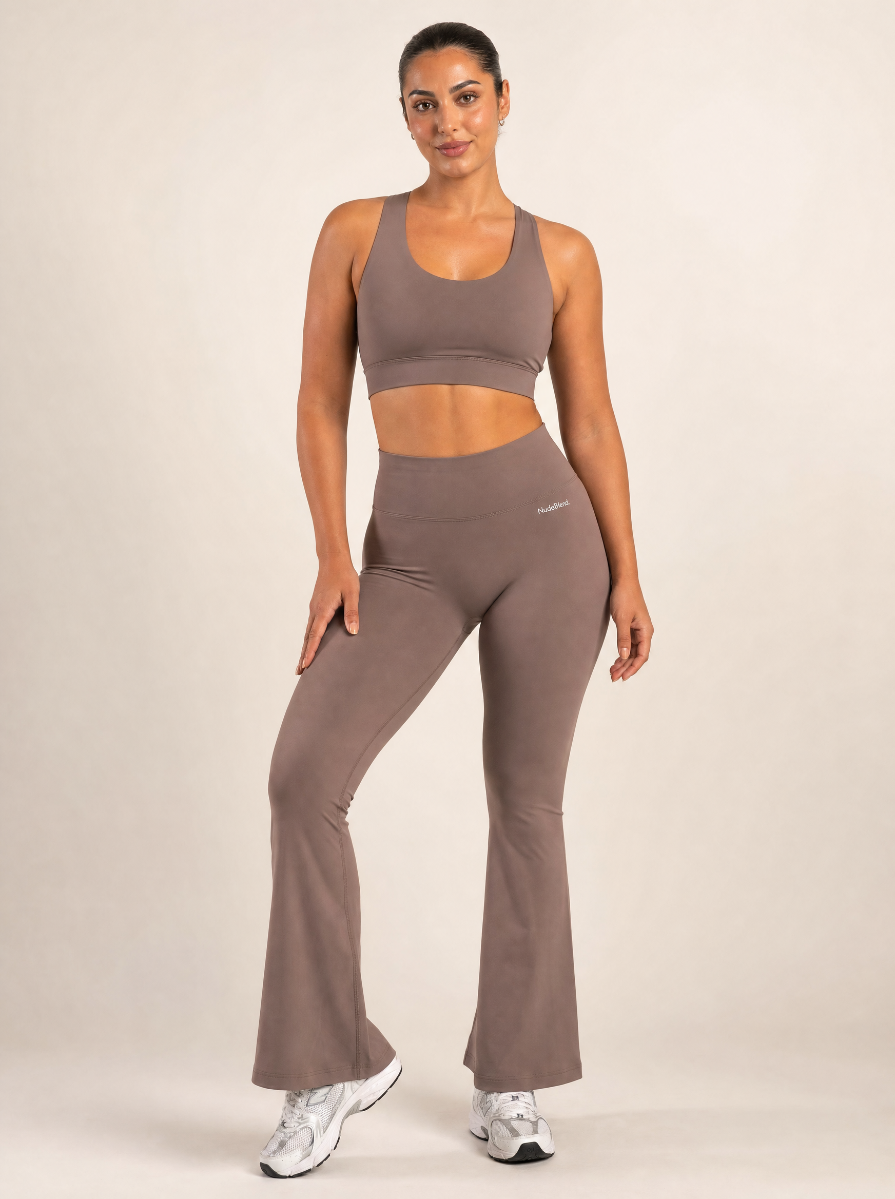 Flared Yoga Leggings - Front
