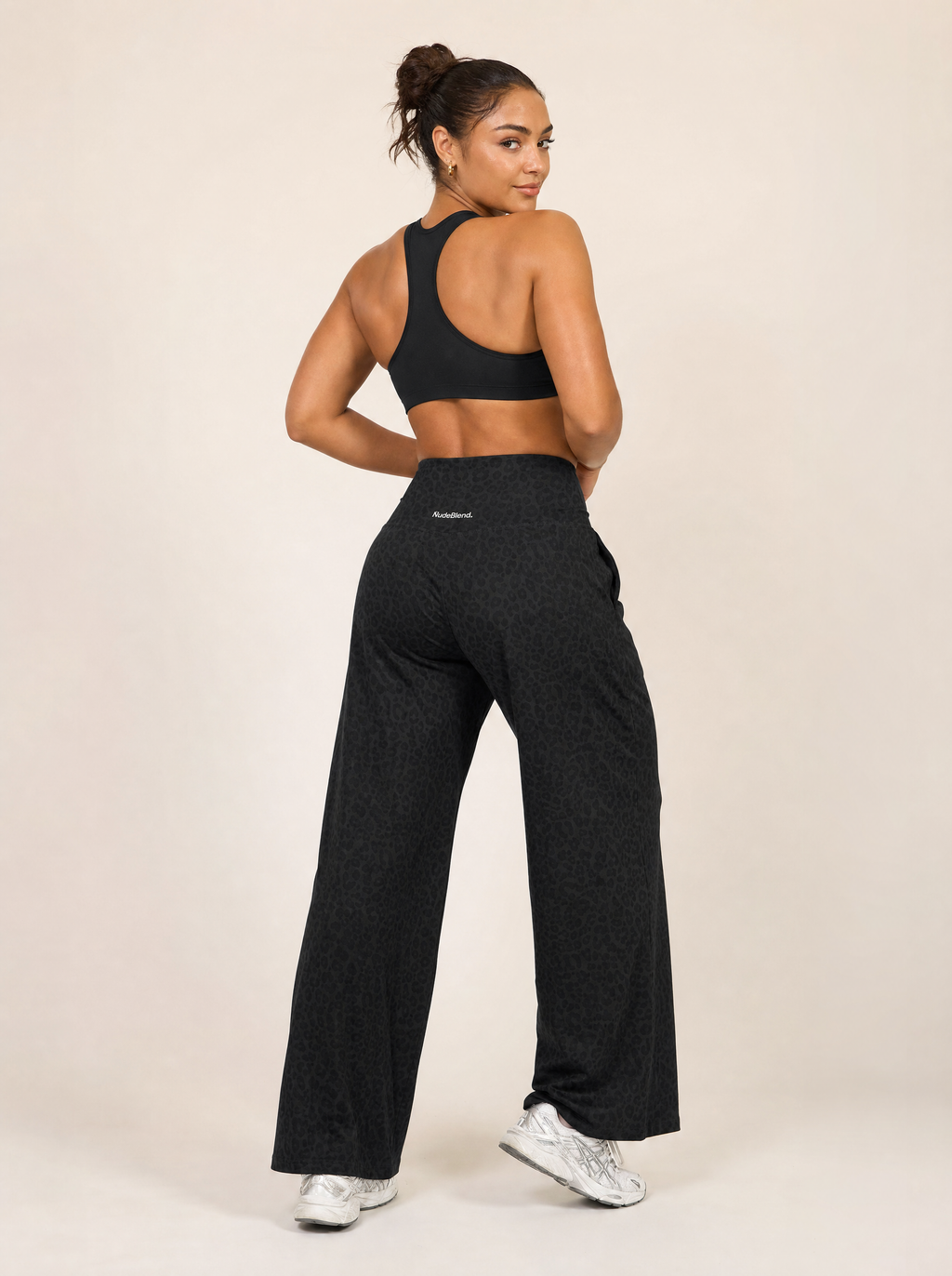 Leopard Sports Pants - Back