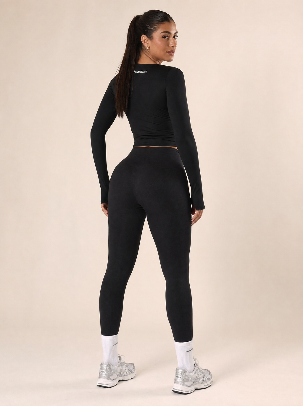 Long Sleeve Sculpt Yoga Top - Back