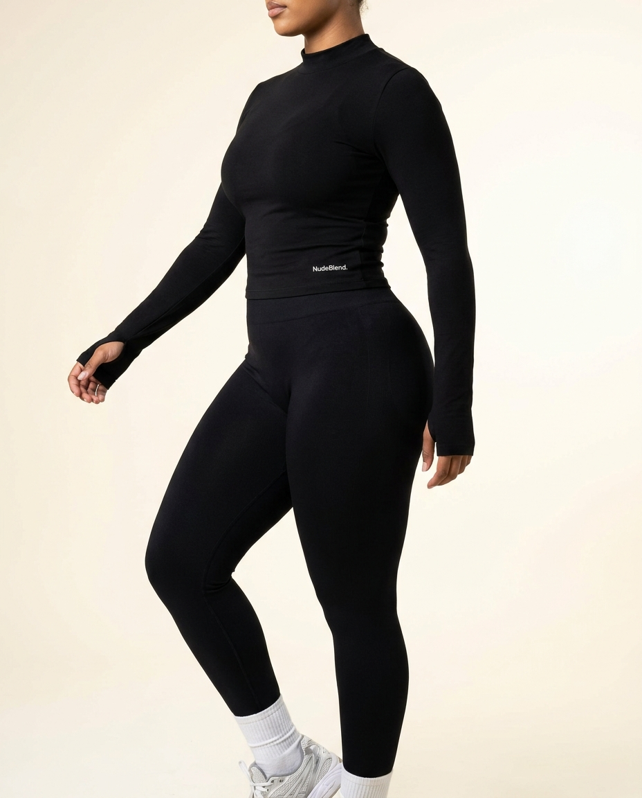 Long Sleeve Sculpt Yoga Top - Side