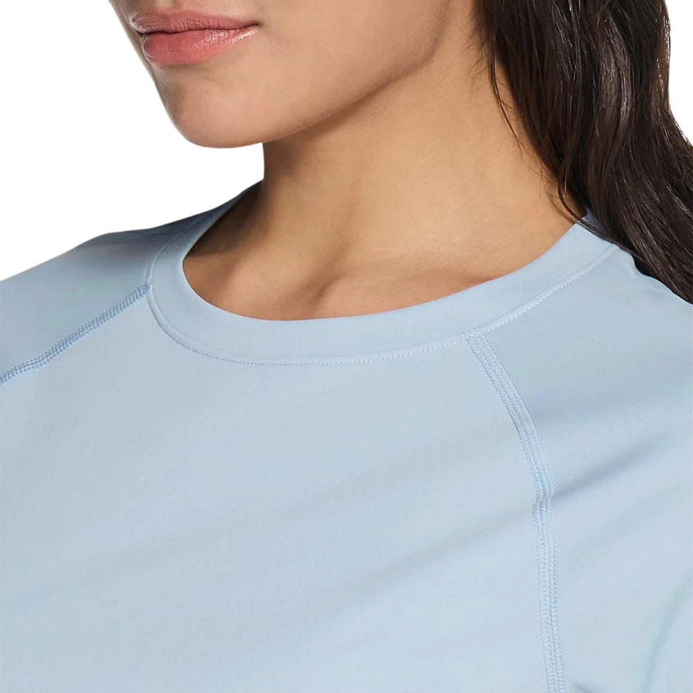 NudeBlend Long Sleeve Rash Guard neckline detail