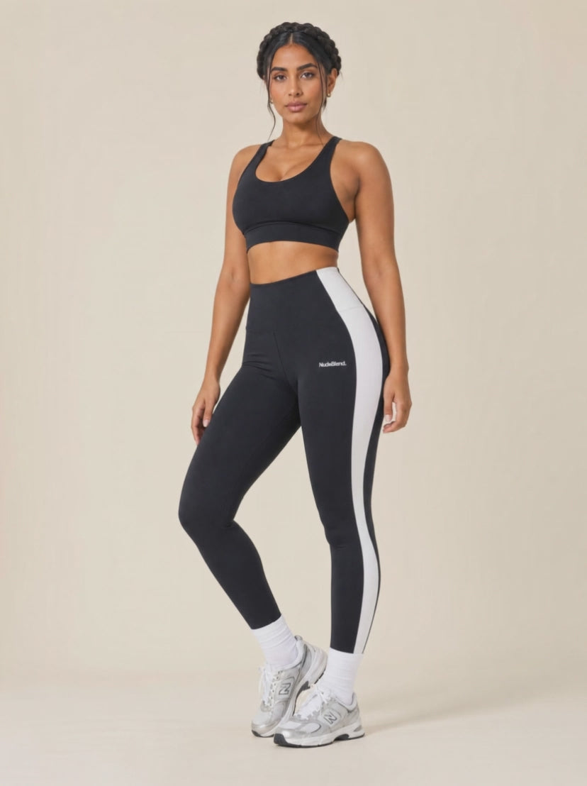 Contrast Color Yoga Leggings - Video